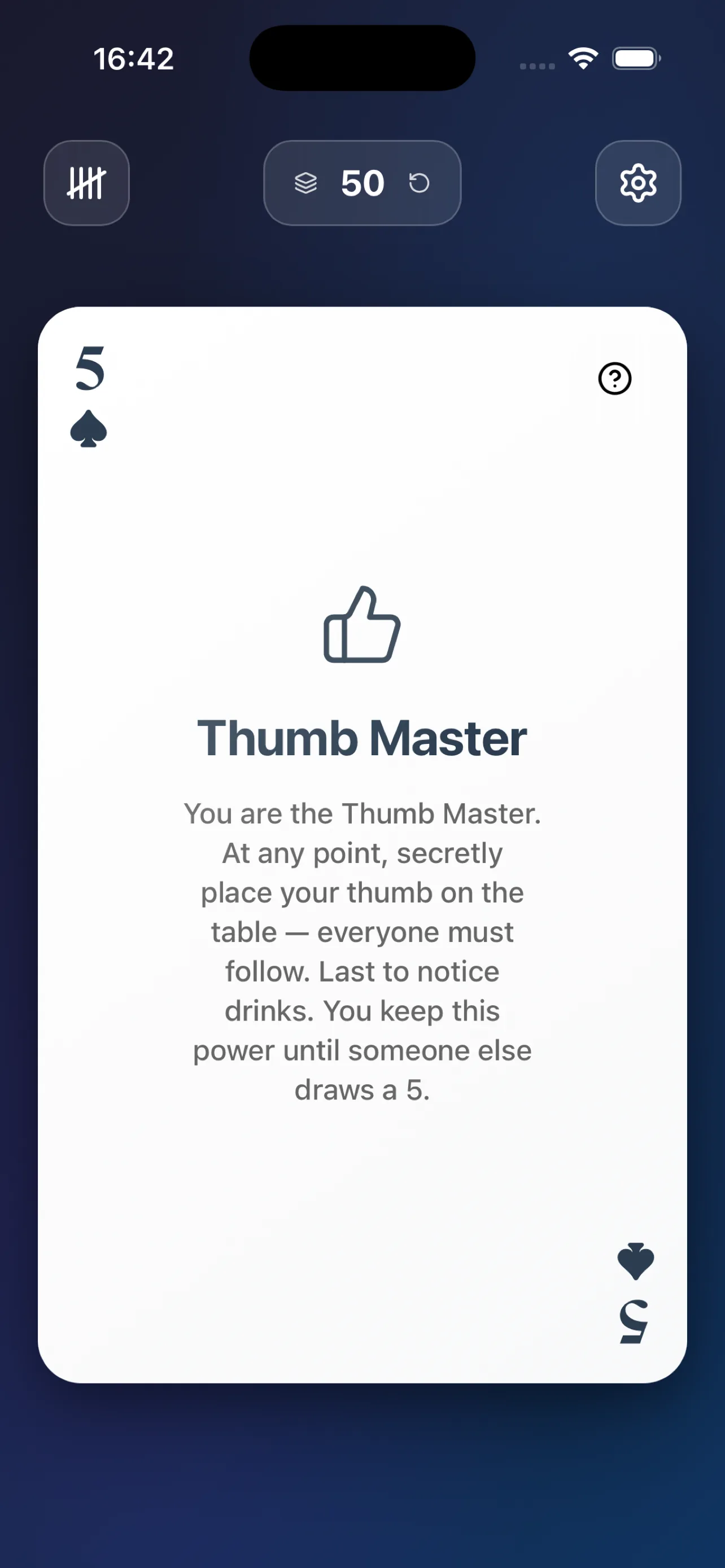 Party Deck game mode selection screen